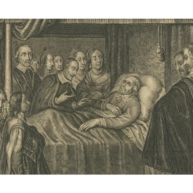 Deathbed of the Prince of Orange, 1647, Paper For Sale - Image 3 of 10