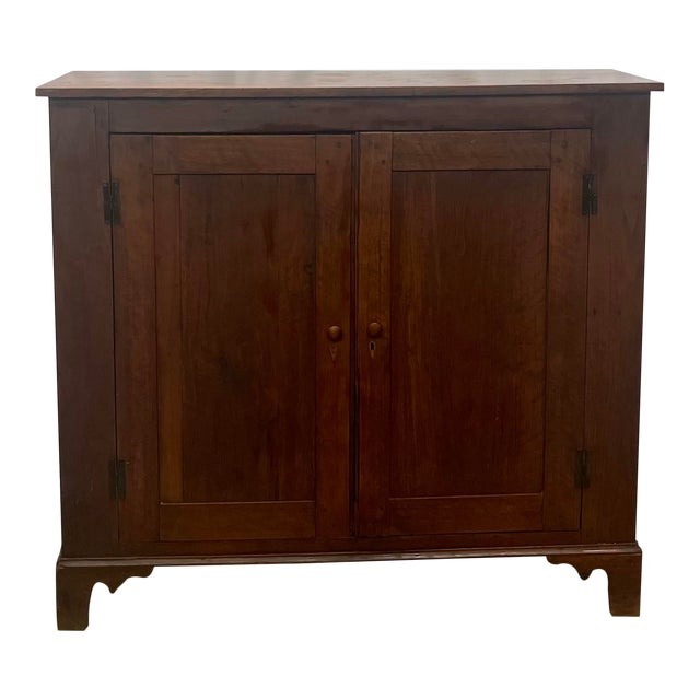 Antique American Rustic Style Solid Walnut Jelly Cupboard / Storage