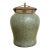 Tozai Home Faux Shagreen Brass Lidded Temple Jar For Sale
