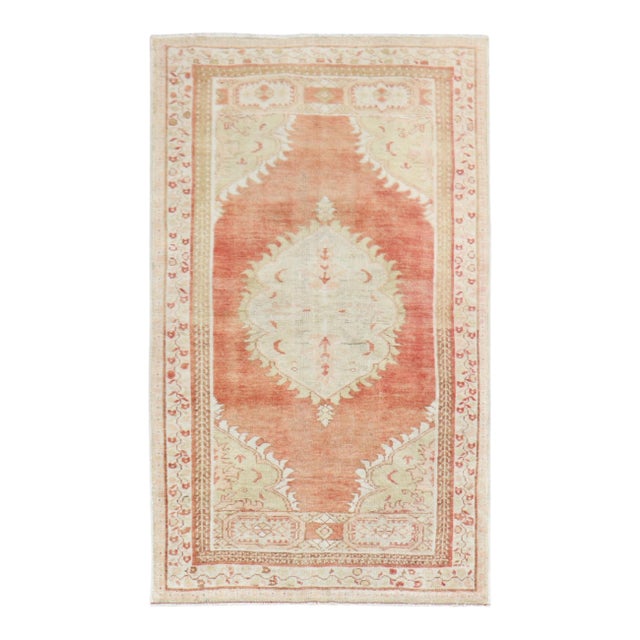 Vintage Zabihi Collection Soft Red Turkish Rug For Sale