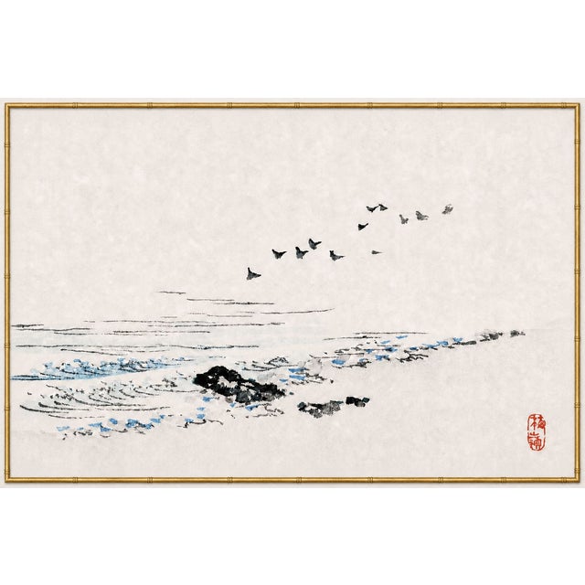 Not Yet Made - Made To Order Beach Scenery by Kōno Bairei, Vintage Japanese Art Print Reproduction, 60" X 40" For Sale - Image 5 of 10