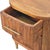 Amber Oak-Finish Mango Wood Ribbed Nightstand For Sale - Image 4 of 8