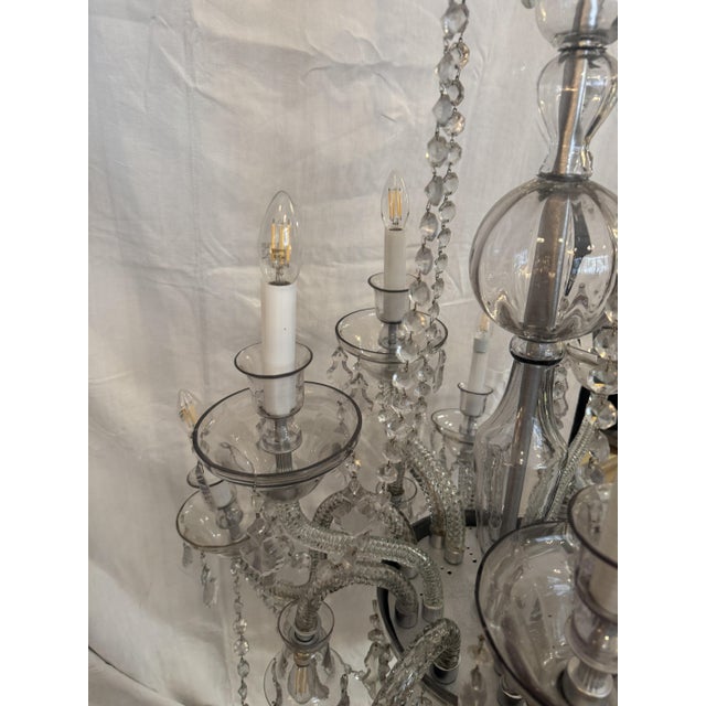 Murano Chandelier with 15 Lights, 1920s For Sale - Image 6 of 8