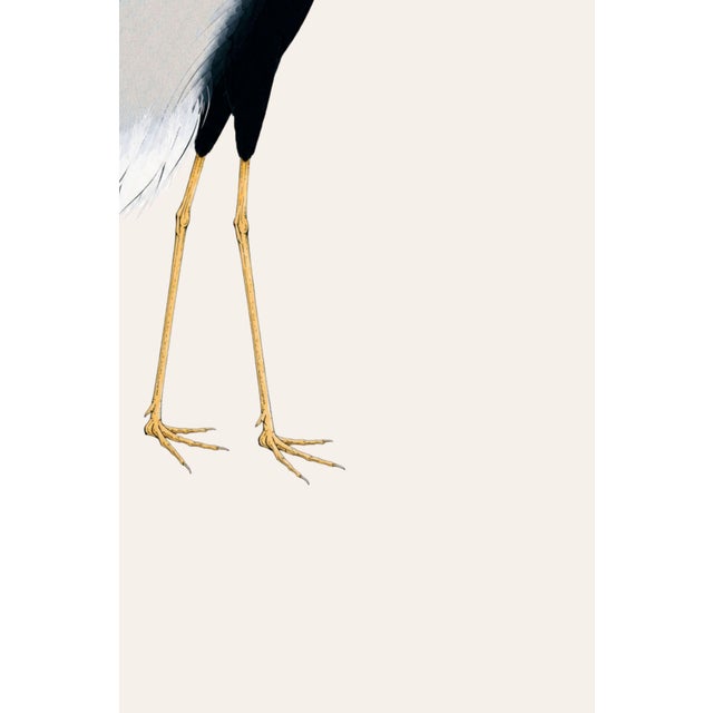 Japanese Crane Study 3, Neutral Coastal Print, 24" X 36" For Sale In Buffalo - Image 6 of 10