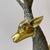 Vintage Extra Large Brass Deer Statue For Sale - Image 9 of 11