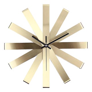 Modern Metal Wall Clock For Sale