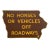 Vintage Iowa Wood Road Sign No Horses For Sale