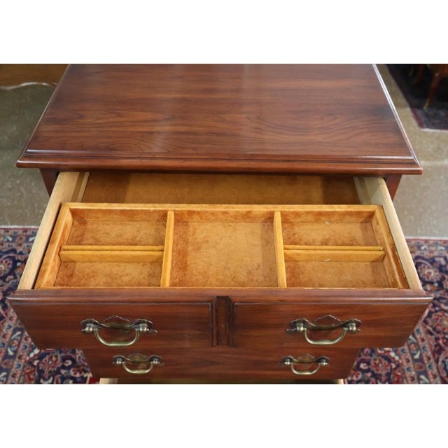 1990s Henkel Harris Virginia Galleries Cherry Wood 7 Drawer Lingerie Chest For Sale - Image 9 of 13