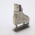 1980s Vintage Italian Handmade Genuine Silver Rare Ice Skates Dollhouse Miniature, Made in Novara (Italy) For Sale - Image 5 of 9
