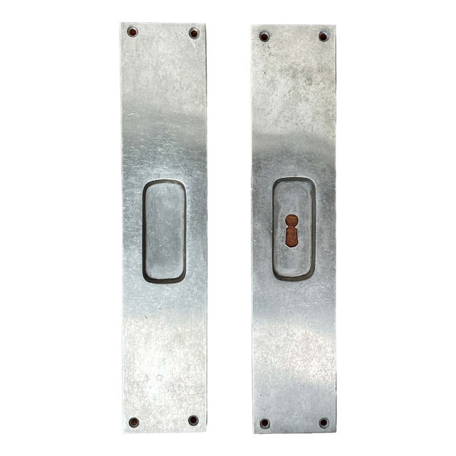 Minimalist Sliding Door Mounting Handles, Germany, 1920s, Set of 2 For Sale