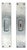 Minimalist Sliding Door Mounting Handles, Germany, 1920s, Set of 2 For Sale