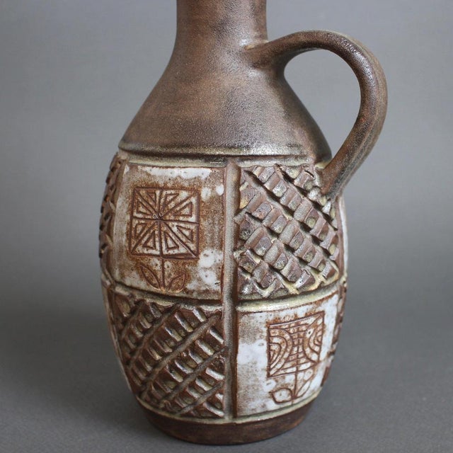 Ceramic Vintage French Ceramic Pitcher by Alexandre Kostanda, 1960s For Sale - Image 7 of 15