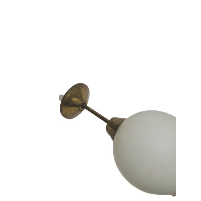 Metal Art Deco Pendant Lamp, Poland, 1950s For Sale - Image 7 of 9
