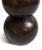 Espresso Solid Wood Ball Side Table For Sale In Los Angeles - Image 6 of 9