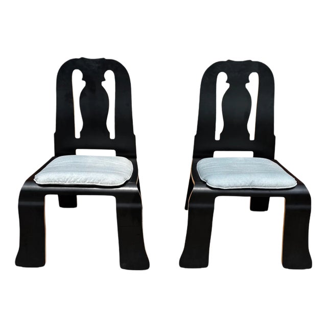 Set of 2 1980s Robert Venturi Queen Anne Chairs for Knoll For Sale