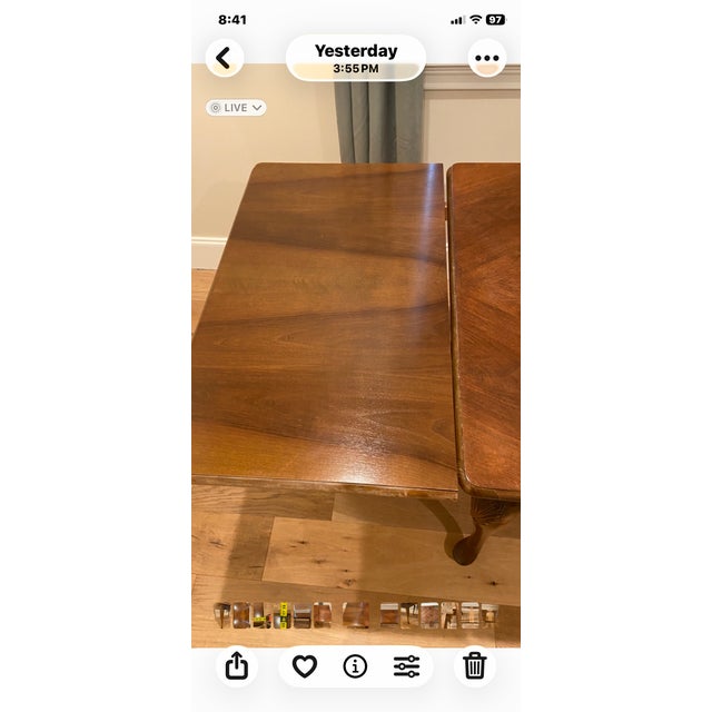 Brown 19th Century Queen Anne Dining Table For Sale - Image 8 of 9