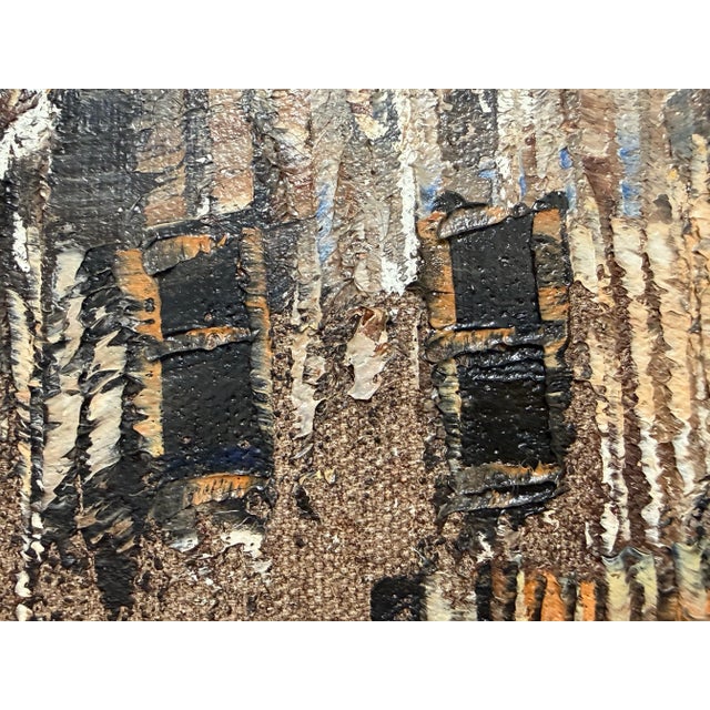 Artist Lace Framed Rustic Barn Painting, Circa 1963 For Sale - Image 9 of 12