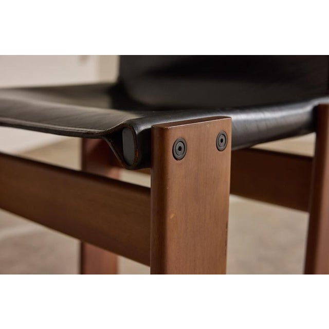 Wood Monk Chairs by Afra & Tobia Scarpa for Molteni, 1974, Set of 5 For Sale - Image 7 of 9