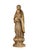Brown Religious Statue of Our Lady and Child, 20th Century, Wood For Sale - Image 8 of 12