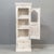 Indian White Narrow Cabinet From Reclaimed Antique Architectural Elements For Sale - Image 3 of 10