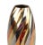 DUX 1980s Brass, Copper and Chrome Vase For Sale - Image 4 of 8