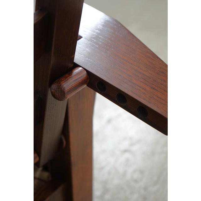 Stickley Mission Oak Reclining Morris Chair For Sale - Image 10 of 18