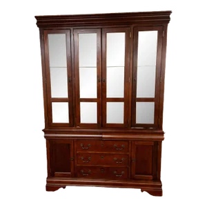 Internally Lit Solid Wood Dining Room Tableware Cabinet