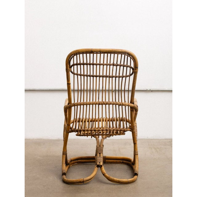 Tito Agnoli Tito Agnoli Rattan Chair For Sale - Image 4 of 15