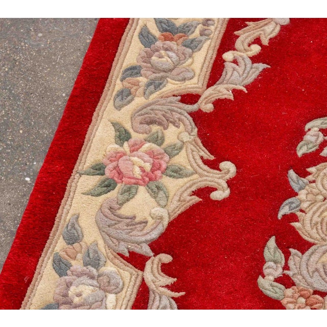 Chinese Floral Motif Rug, 6' 9" X 4' For Sale - Image 4 of 8