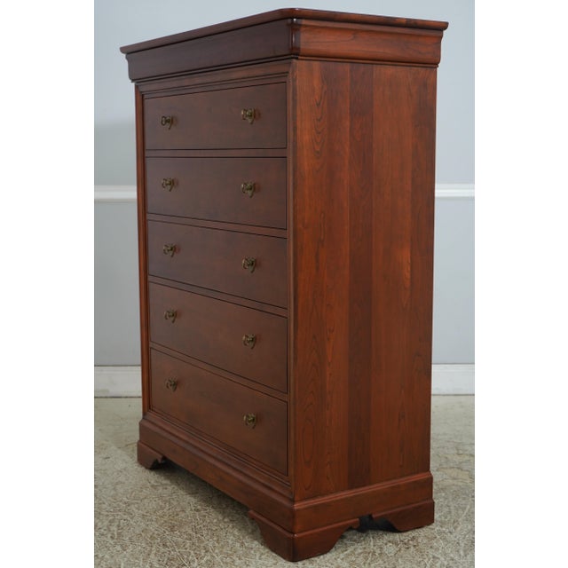 Age: C.2011 Details: Finish no.11 Marseilles Collection Bracket Feet Dovetailed Drawer Construction High Quality...