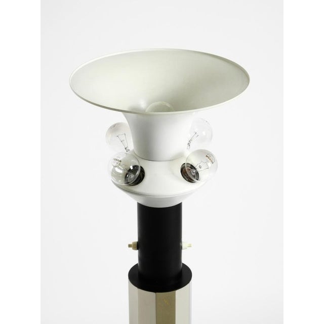 Large Metal and Chrome Decagonal Table Lamp, 1960s For Sale - Image 17 of 18