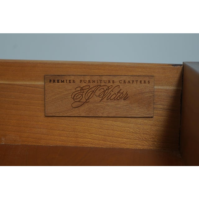 Ej Victor Inlaid Mahogany Secretary Desk Bookcase For Sale - Image 18 of 18