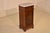 19th century walnut bedside cabinet with a Carrara marble top from France. The Carrara top has been replaced and follows...