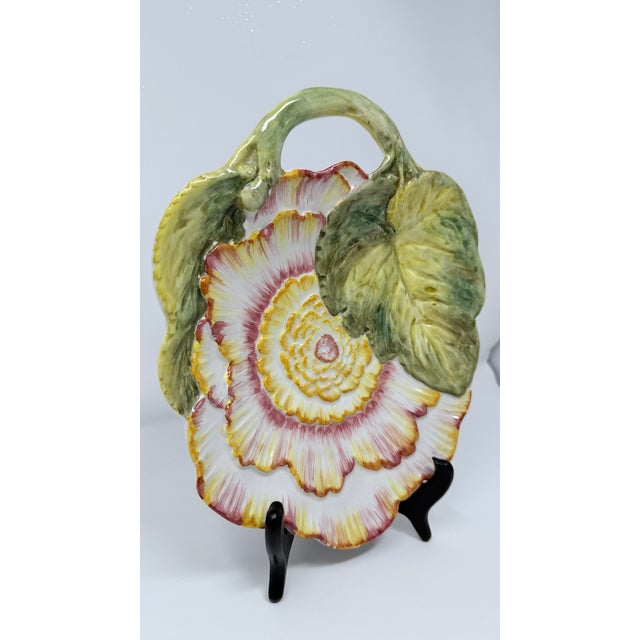 Ceramic Vintage Chelsea House Hand-Painted Porcelain Peony Dish After 18th-Century Chelsea For Sale - Image 7 of 10