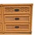 Vintage Dixie Rattan and Wood Six-Drawer Dresser With Mirror 1960s For Sale - Image 11 of 15