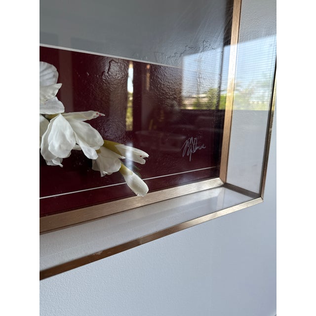 Vintage 3-D Floral Vase Wall Art For Sale In Miami - Image 6 of 8