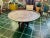 Moroccan Copper Tray Table: Hand-Etched Floral Design, Folding Wood Base For Sale - Image 10 of 10