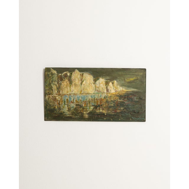 Early 20th Century France Forest Green Wood Painting For Sale In Greensboro - Image 6 of 15