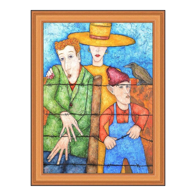 1990s Cartoon Liberty Oil Painting, Duncan Regehr For Sale