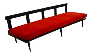 Mid-Century Modern Town & Country Lounge Daybed