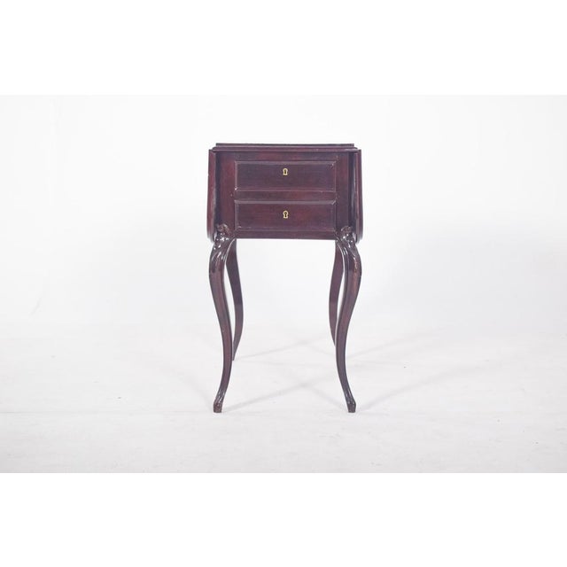 English Potty Table with Flaps, 1890s For Sale - Image 3 of 11