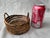Wood Small Vintage Woven Wicker Basket For Sale - Image 7 of 15
