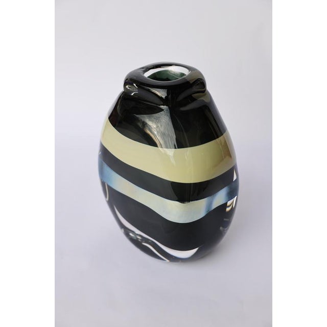 Kaiho III Vase in Mouthblown Glass by Pia Wüstenberg For Sale - Image 4 of 9
