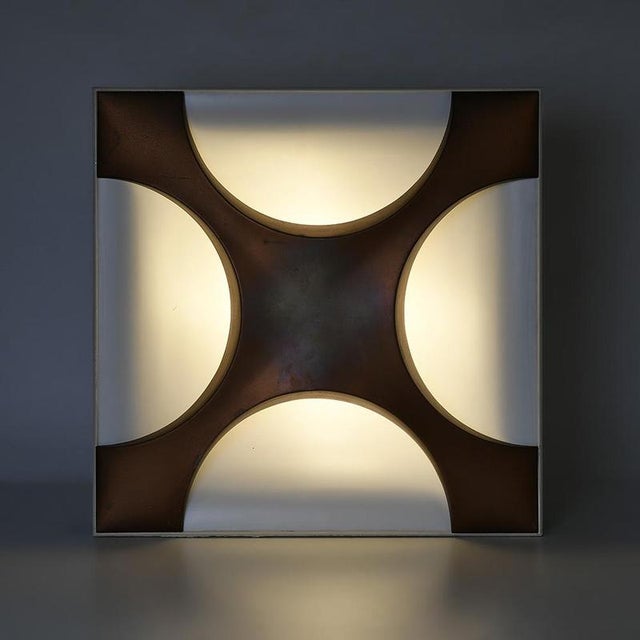 Composition of Oyster Wall Lamps by Rolf Krüger, 1960s, Set of 16 For Sale - Image 3 of 10