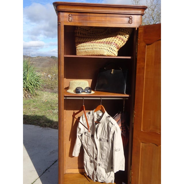 Louis XV Style Cherrywood Bonnetière, 1980s For Sale - Image 12 of 18