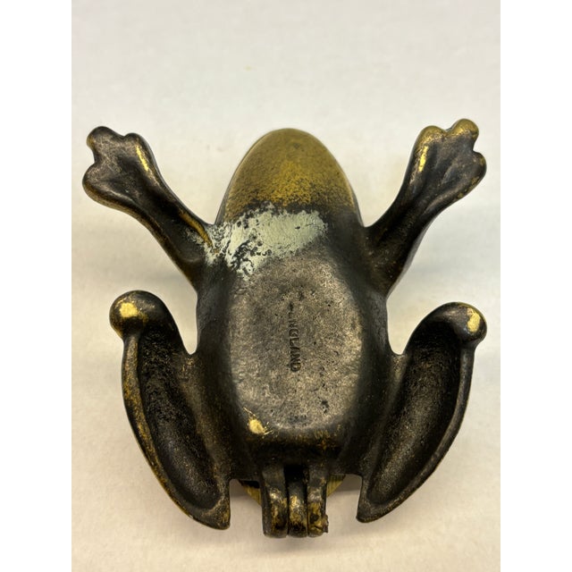 Rare Antique Solid Brass Frog For Sale - Image 4 of 4