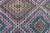 Diamond Designed Vintage Turkish Kilim Rug - 65"x110" For Sale - Image 10 of 13