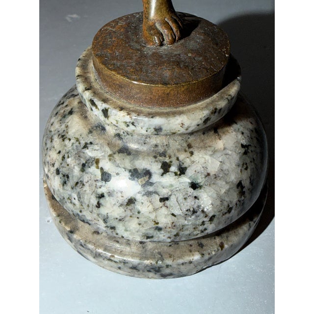 Antique Diana the Huntress Miniature Bronze Sculpture After Rancoult For Sale - Image 12 of 12