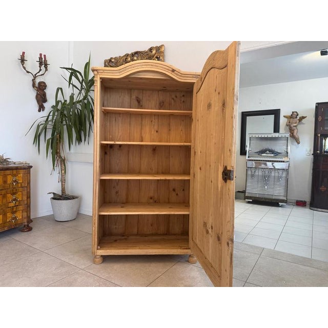 Gründerzeit Farmhouse 1-Door Cupboard in Wood For Sale - Image 4 of 18