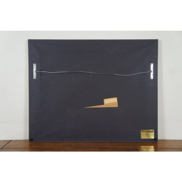 1962 Vintage Elaine Donenfeld Impressionist Woodland Landscape Painting 29" For Sale - Image 4 of 12